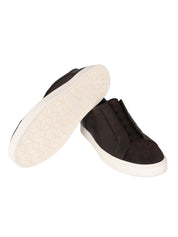 Clay grained-leather sneakers