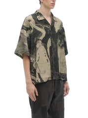 Extrovert camp collar shirt beige