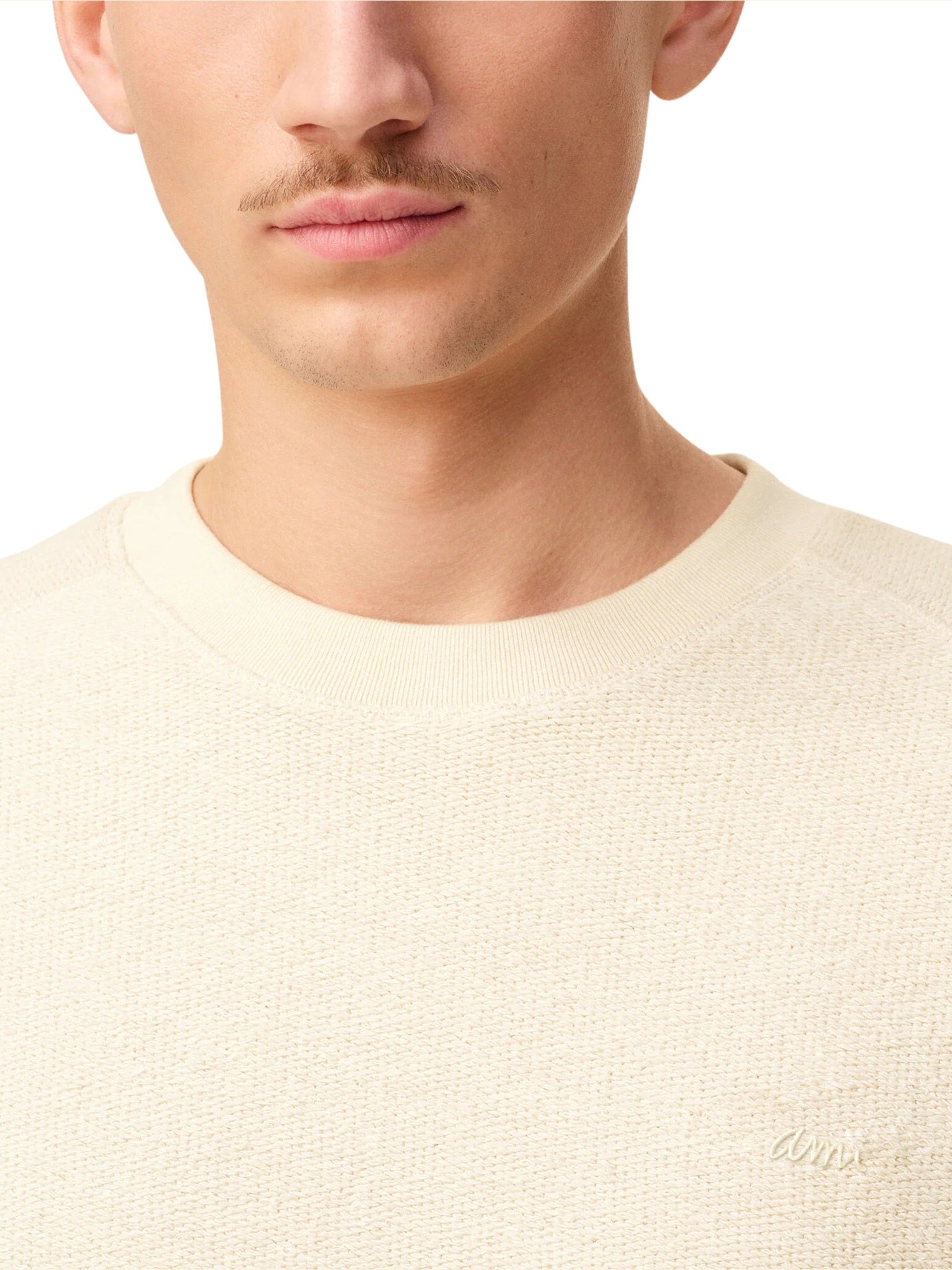 Raglan sleeve crewneck sweatshirt