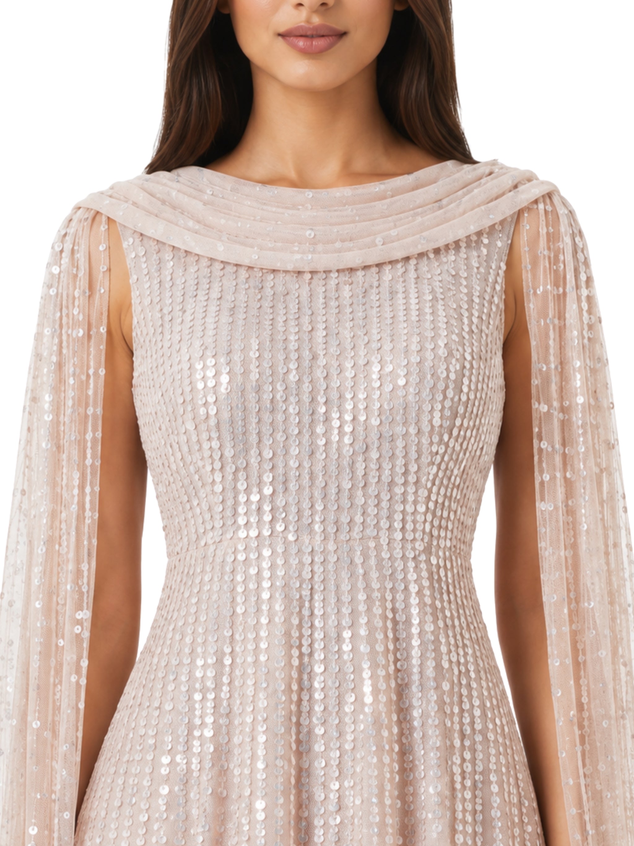 Moonlight sequin ankle gown