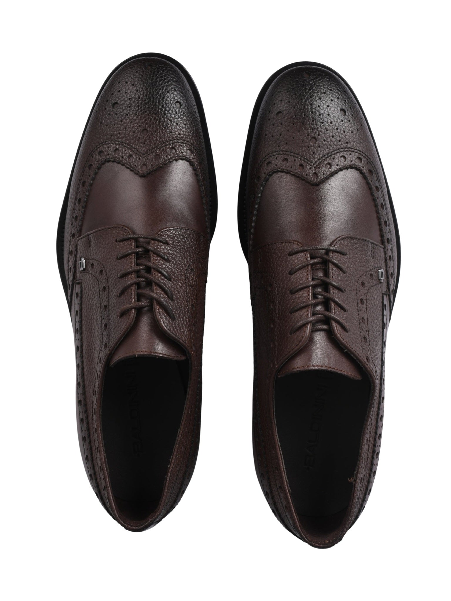 Lace up tumb.leat&calf brown
