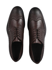 Lace up tumb.leat&calf brown
