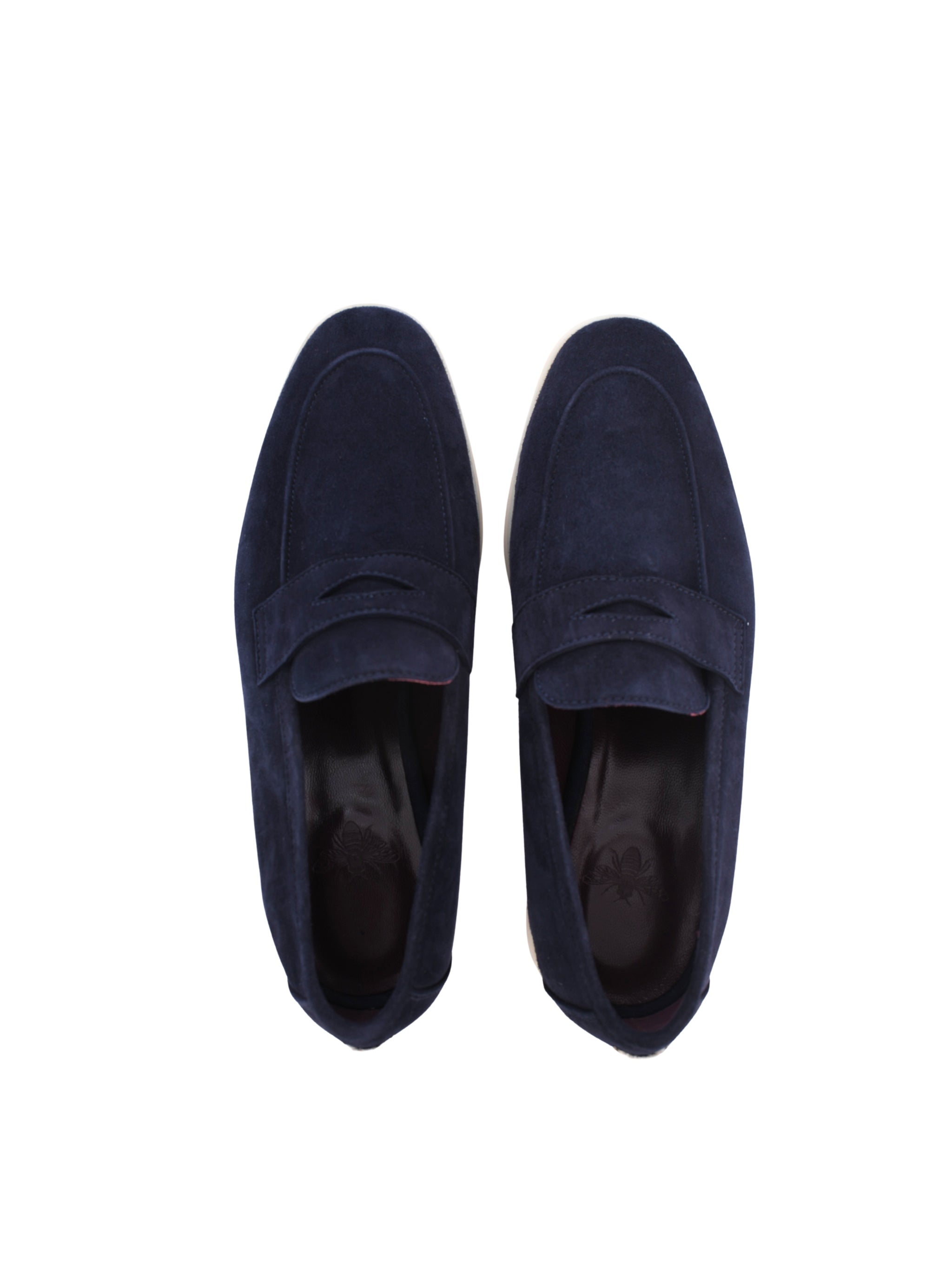 DARK BLUE SUEDE LOISIR GOMME