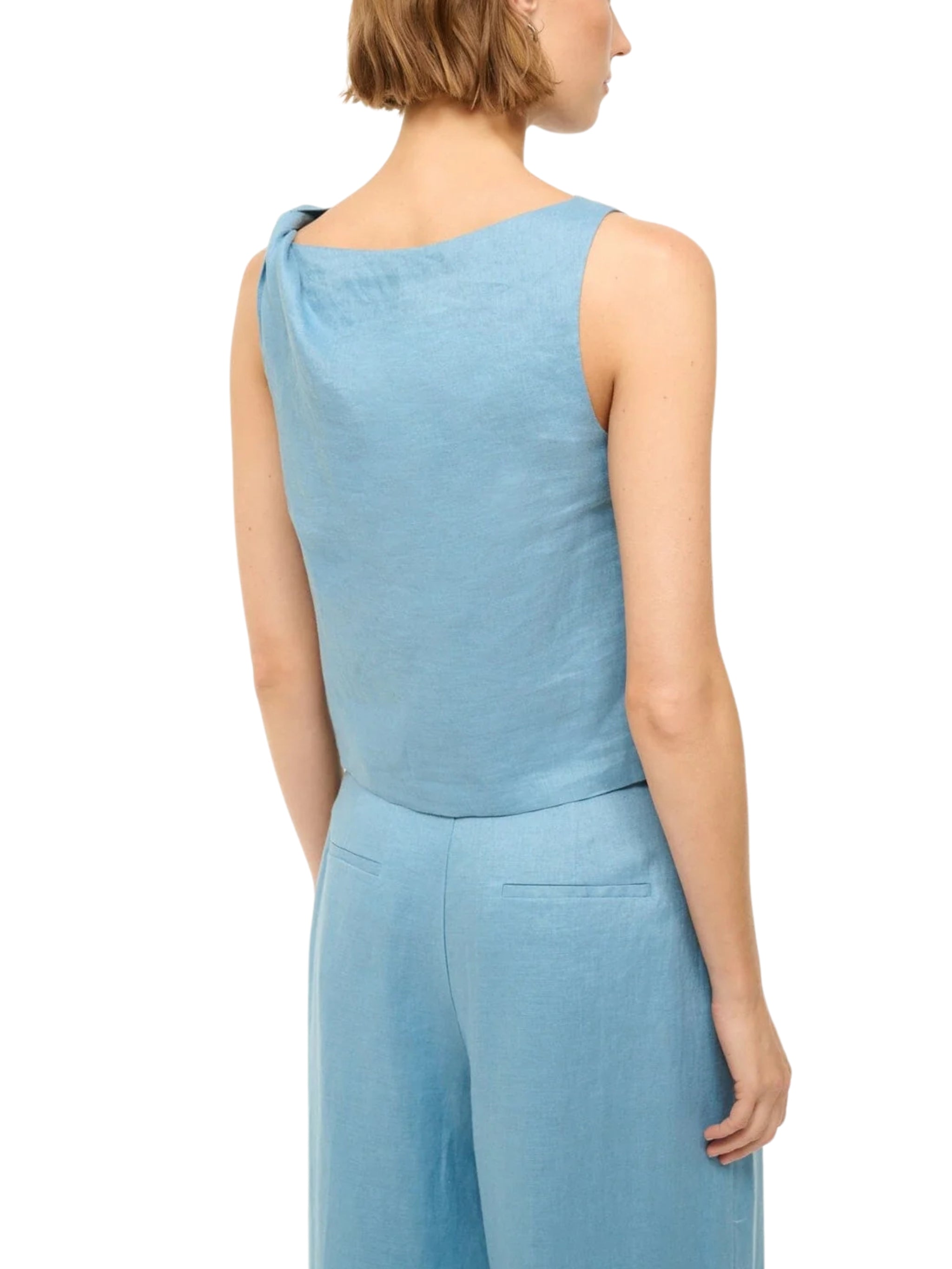 BOA LINEN TOP SLATE BLUE