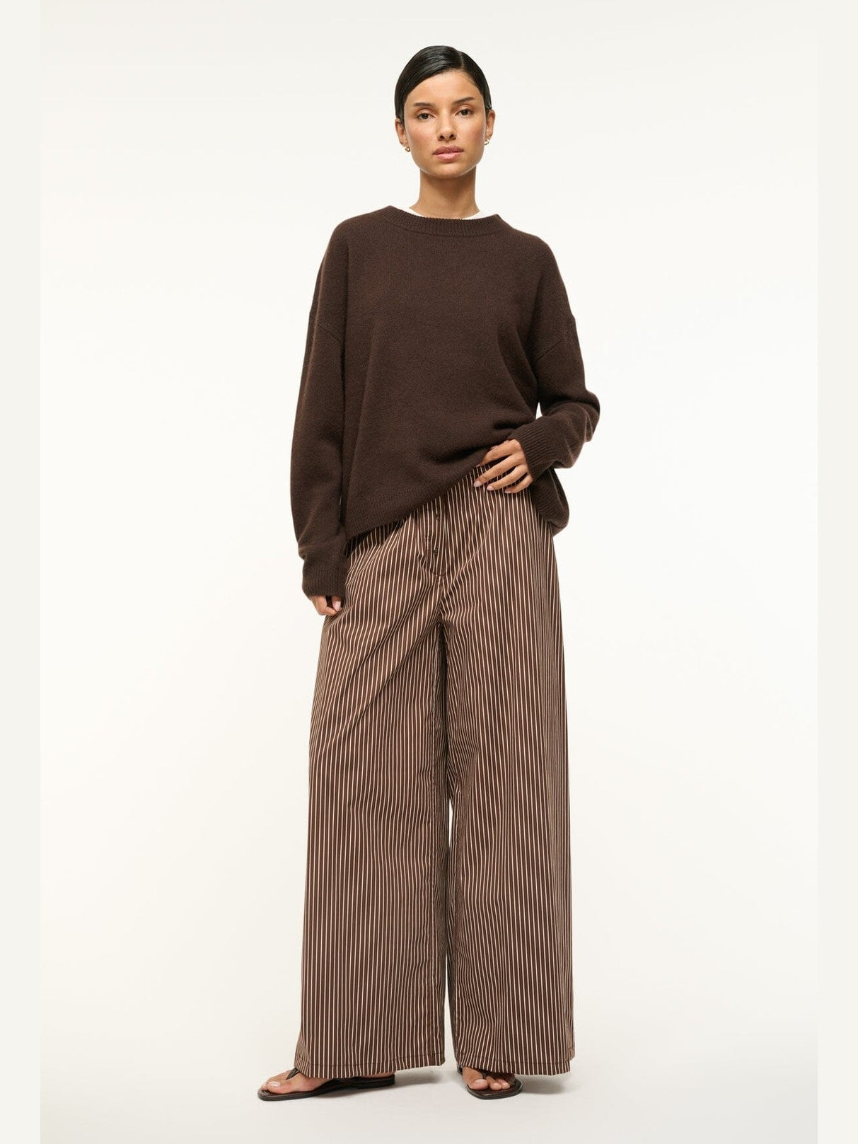 Bonfire pant dark oak micro stripe