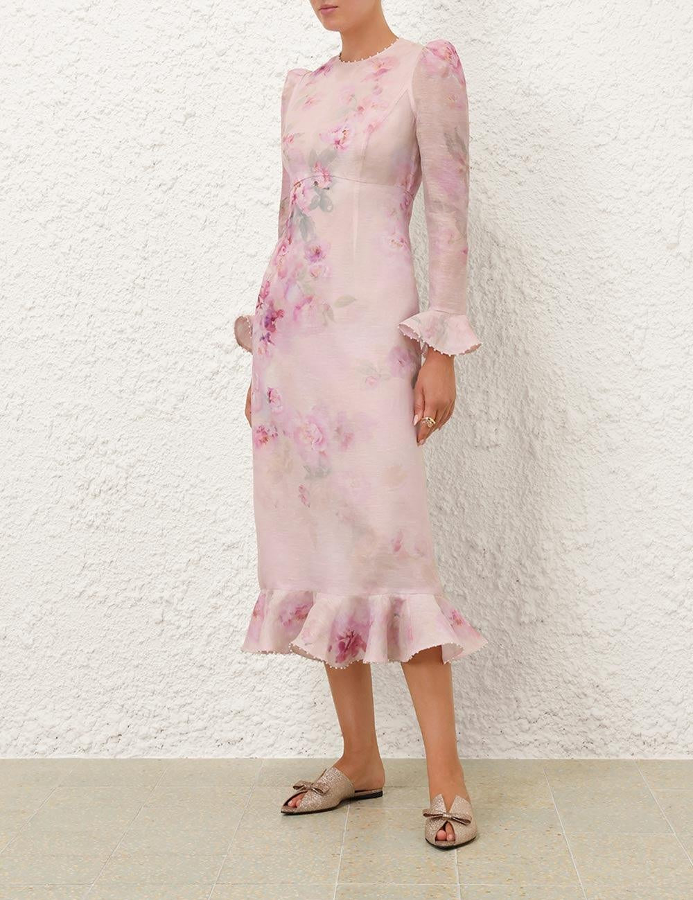 Crush Flower Midi Dress