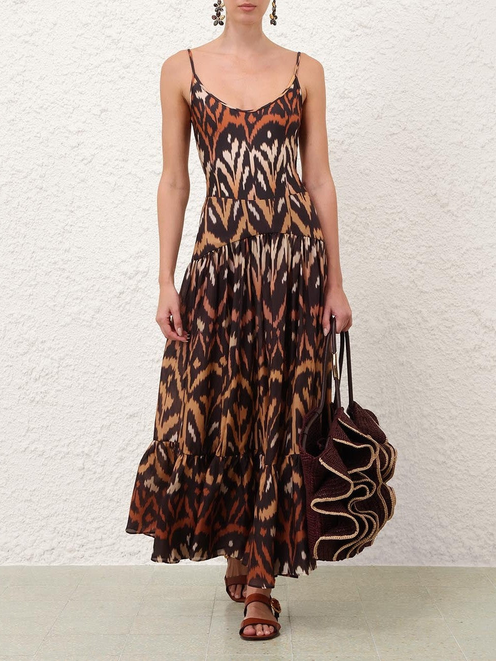 Aster midi skirt