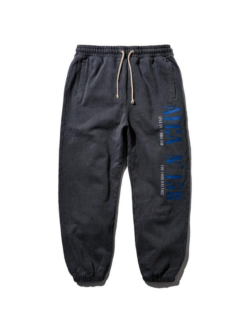 Guns n aeca sweat pants-washed charcoal