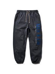 Guns n aeca sweat pants-washed charcoal