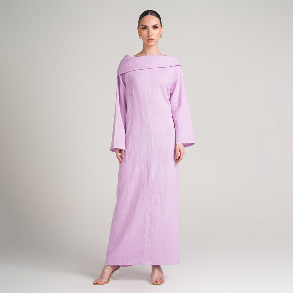 LAVENDER LINEN DRESS