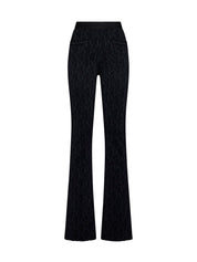 MONOGRAM JQRD KNIT PANTS BLACK BLACK بنطال 