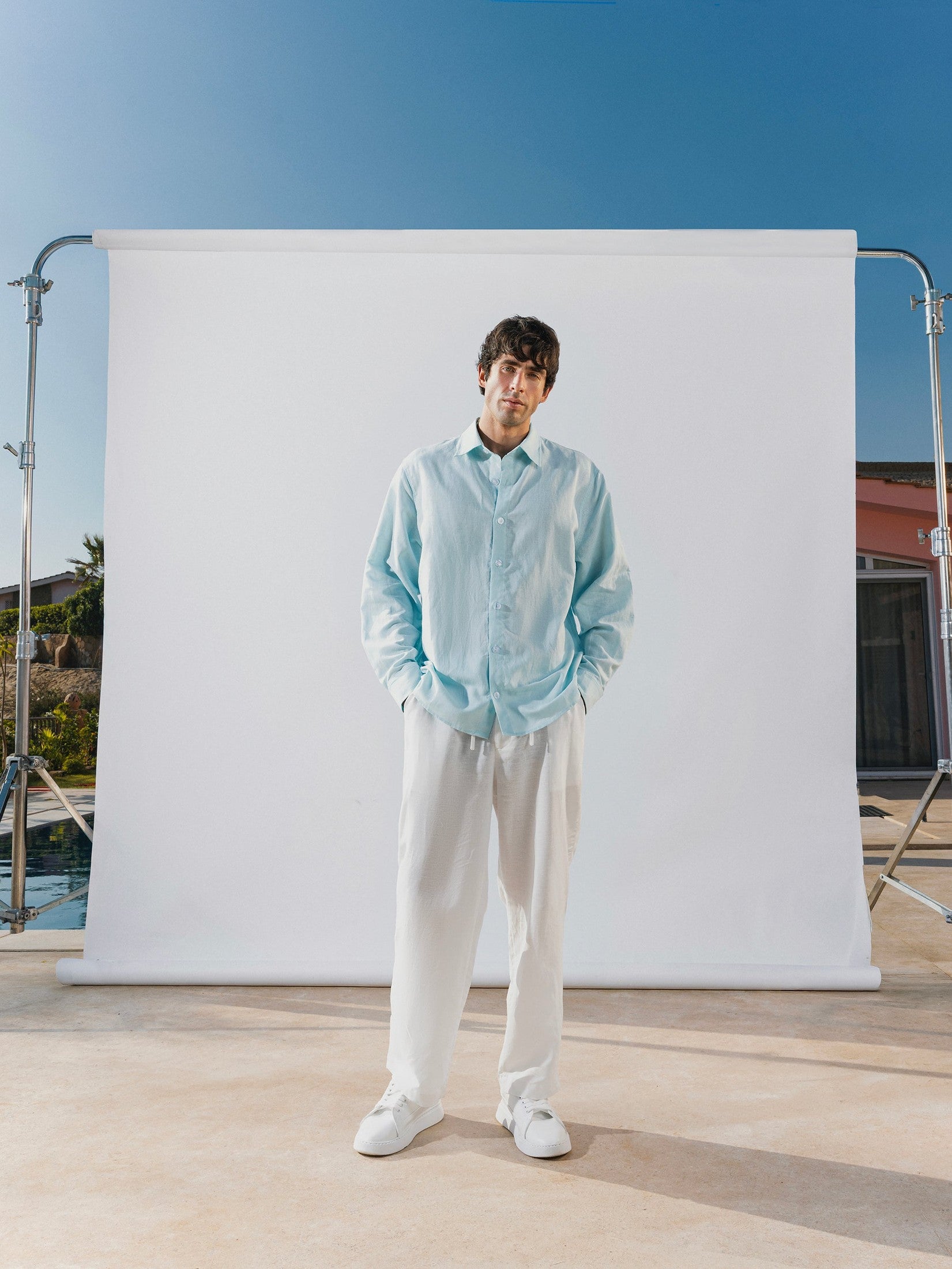 Light blue long sleeve shirt solmare