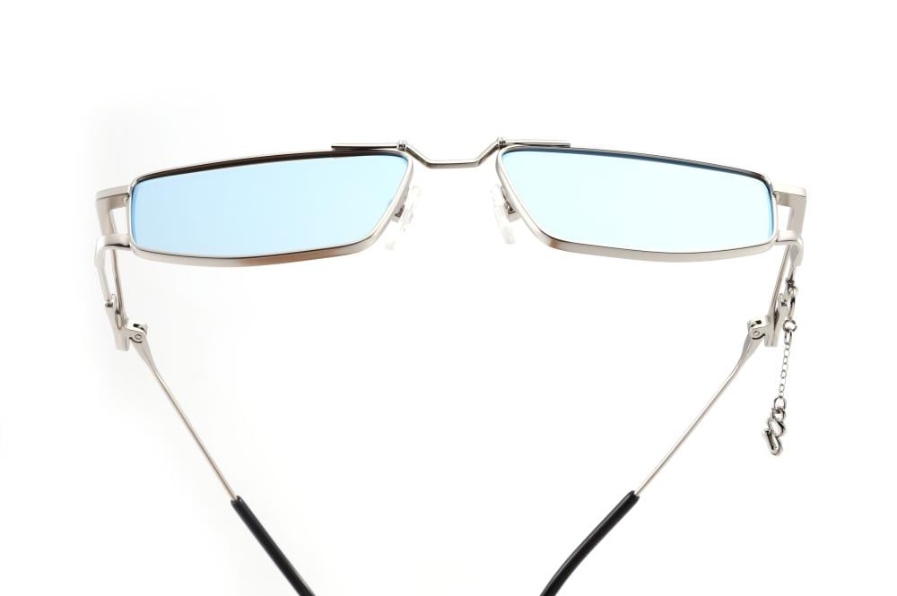 Si8 Silver Frame Rectangular Sunglasses