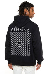 Black Hoodie Withe Graphic Artwork Print On The Back