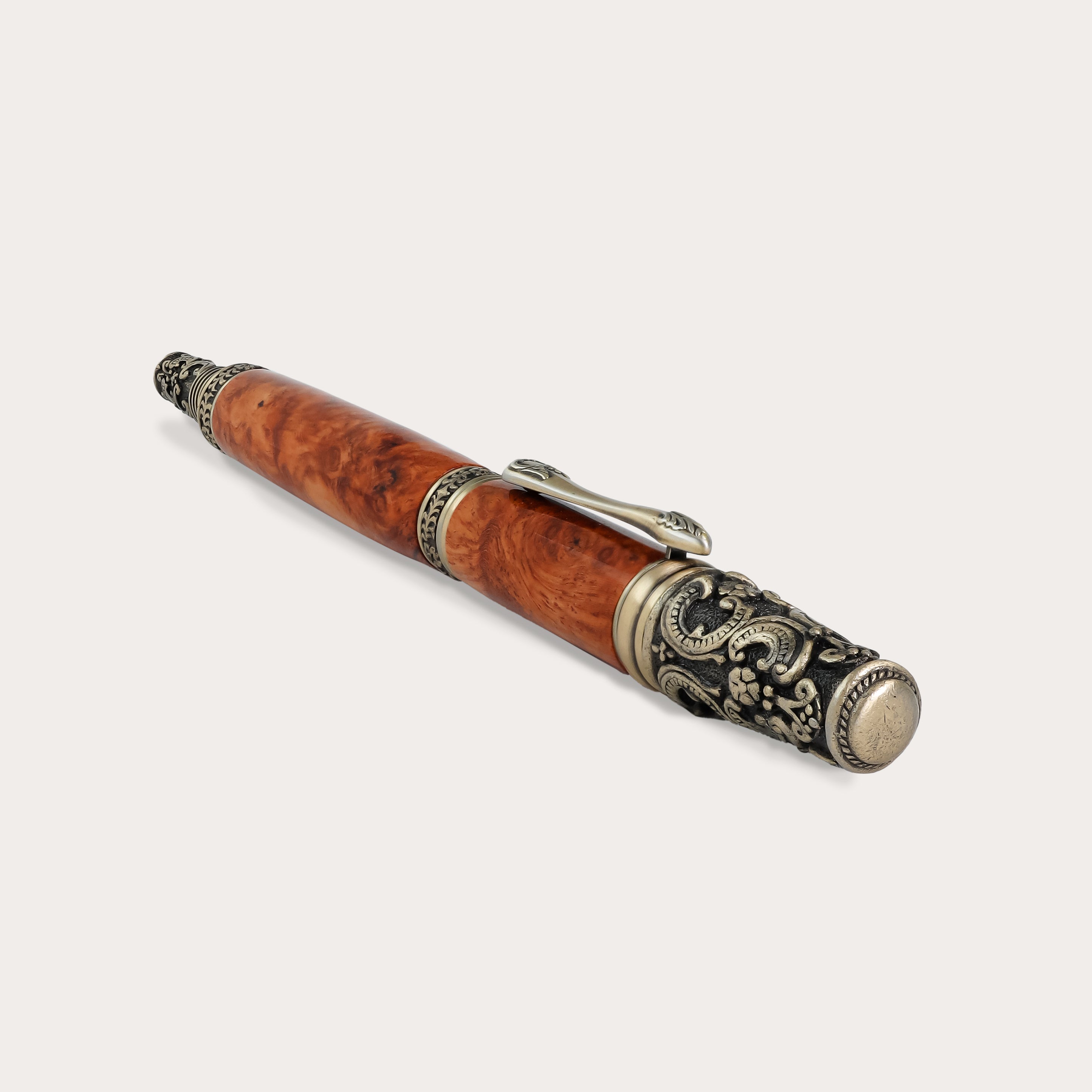 Handcrafted individual pen white pearl