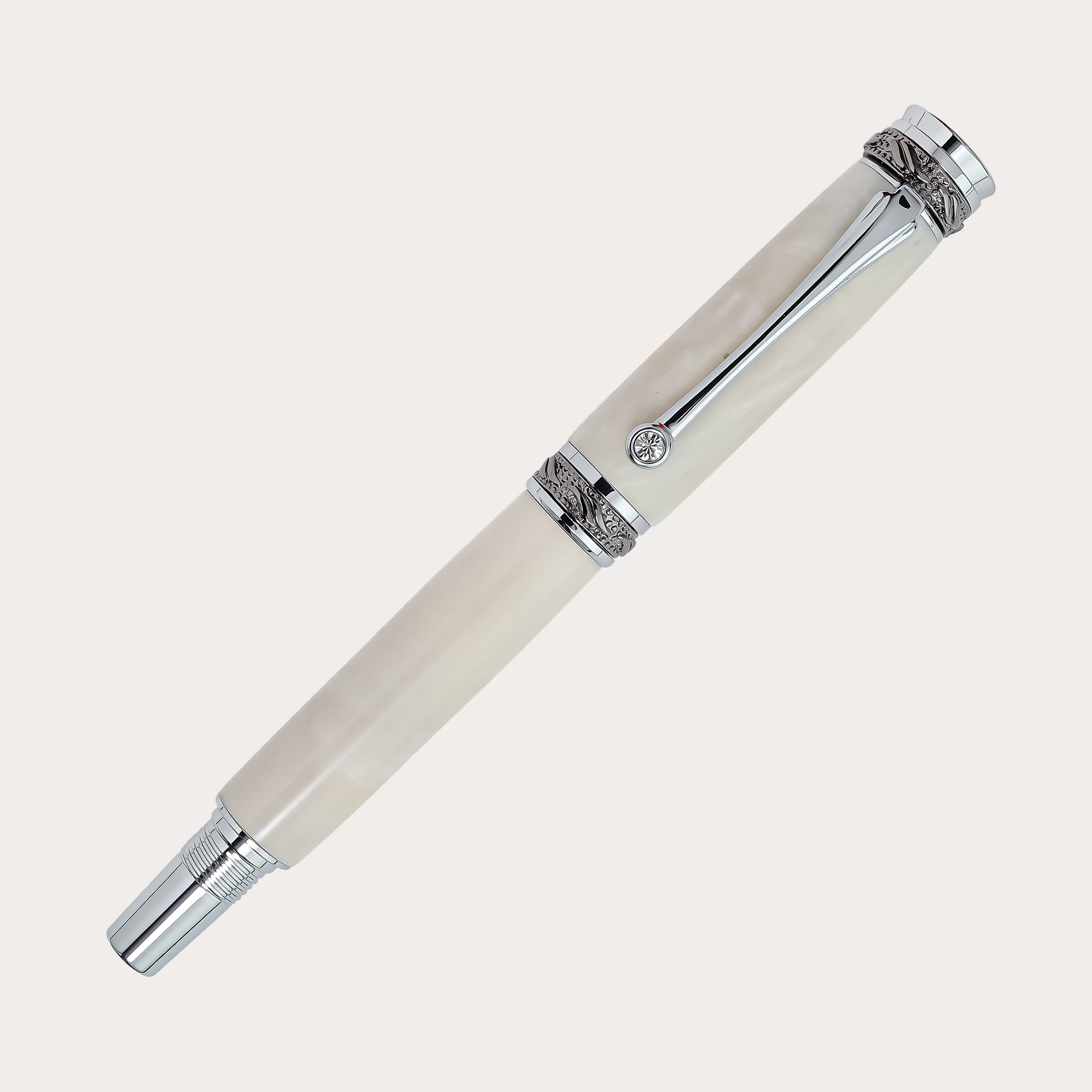 Handcrafted individual pen white