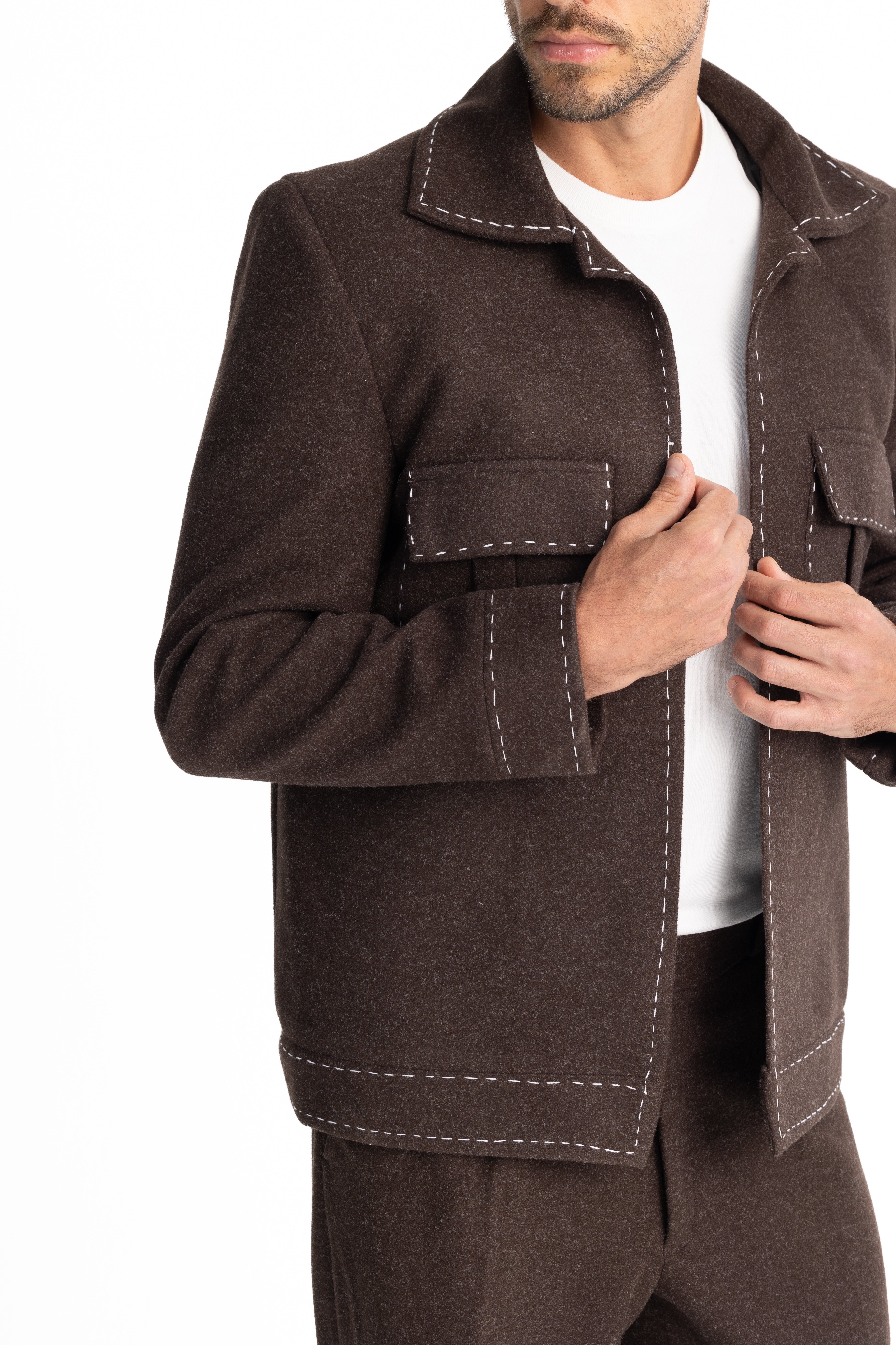 Fred's Stitches Brown Jacket