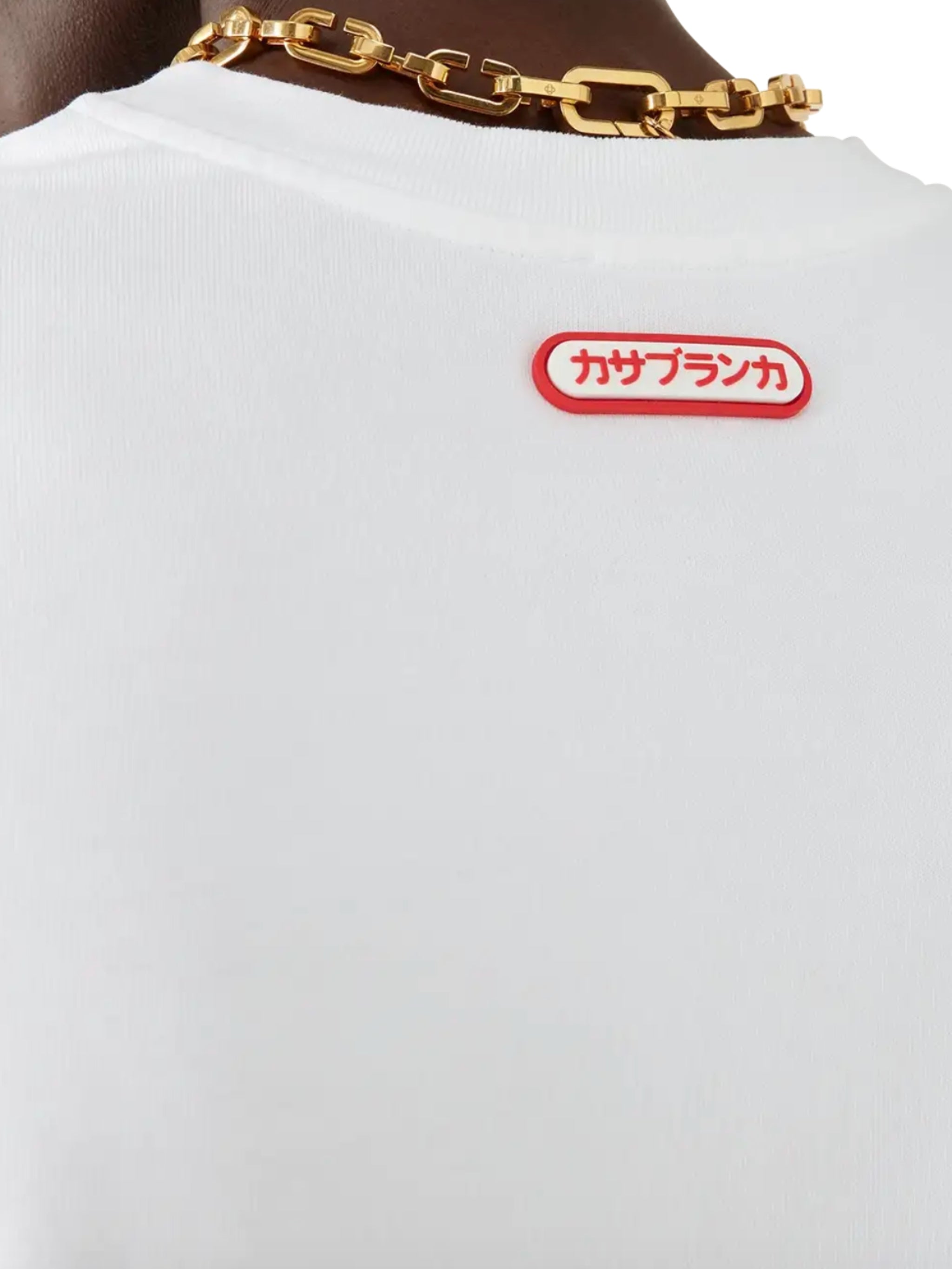 CASABLANCA LOGO PATCH OVERSIZED T-SHIRT