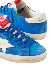 Super star suede upper and toe nylon tongue leather star and heel