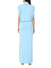 Vale draped jersey midi dress