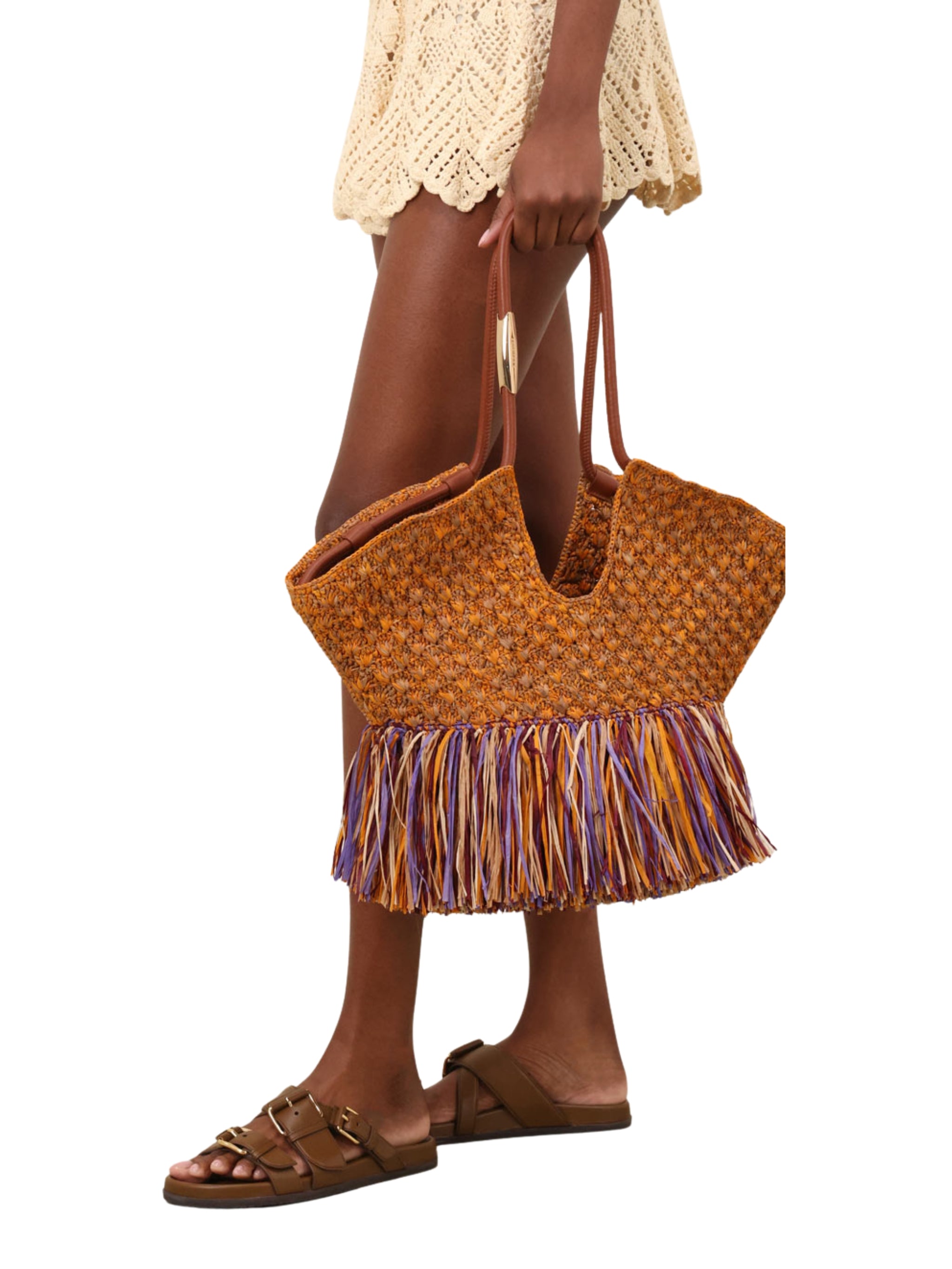 Goldentime Medium Fringe Tote