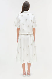 NOVANNA EMBELLISHED MIDI SKIRT