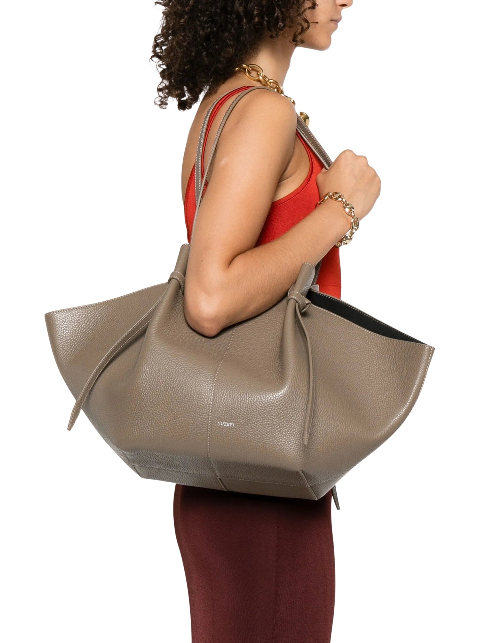 Large mochi pebble grain leather