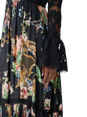 LACE BODICE MAXI DRESS