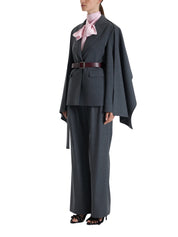 GREY CAPE DETAIL BLAZER