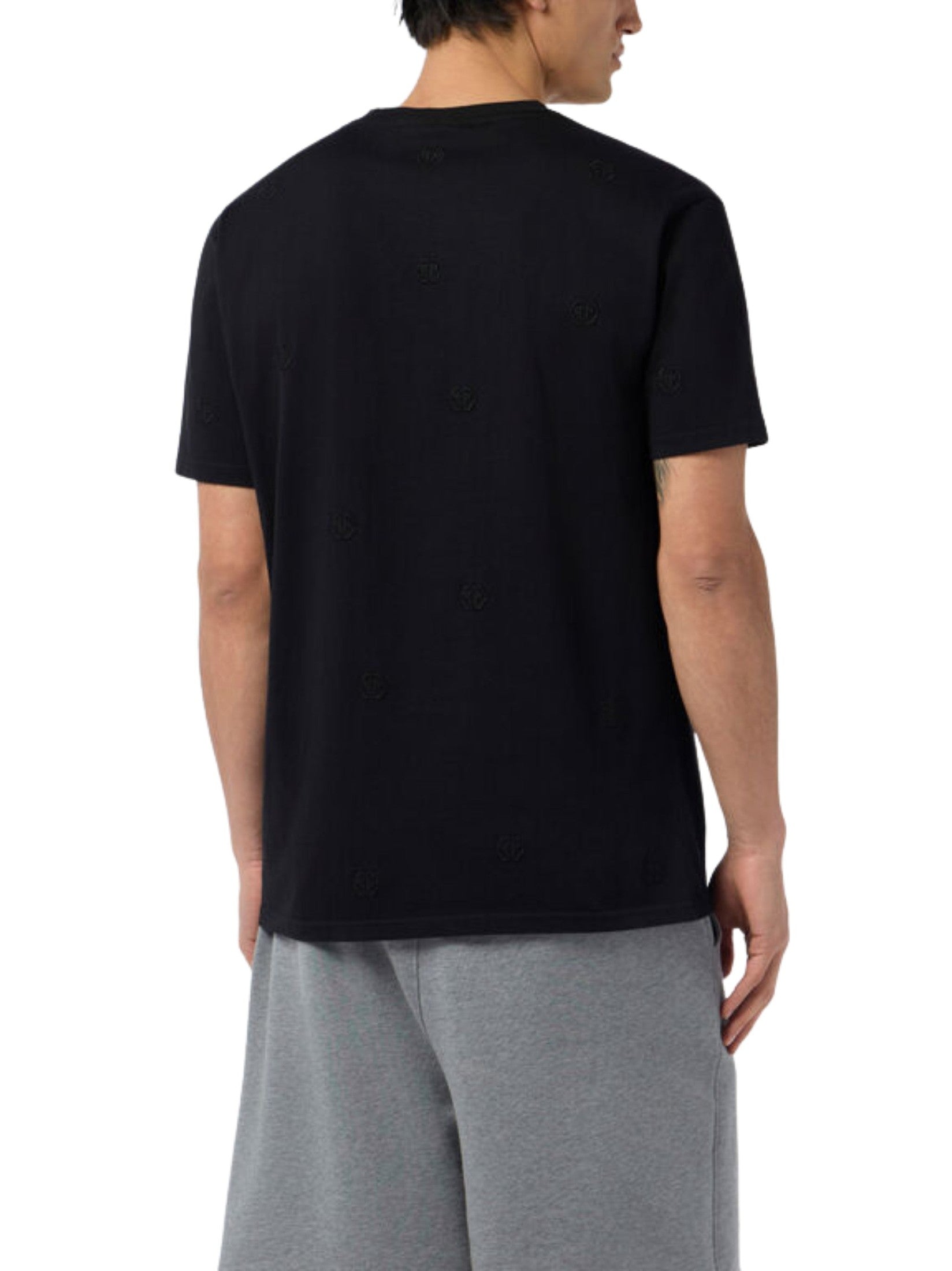 Embroidered round neck t-shirt monogram