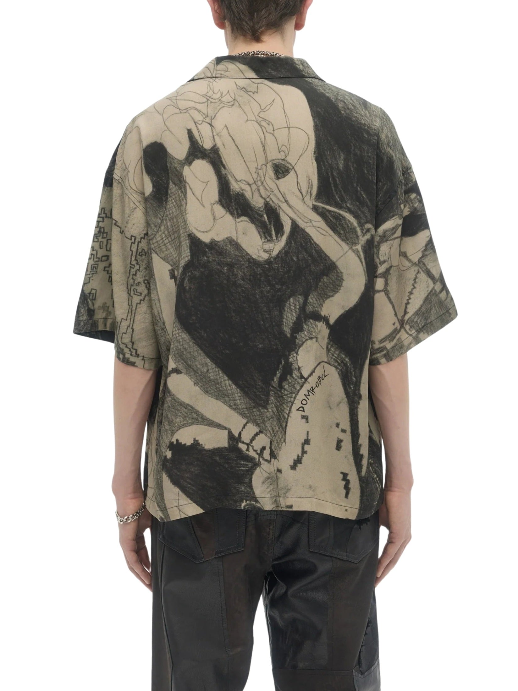 Extrovert camp collar shirt beige