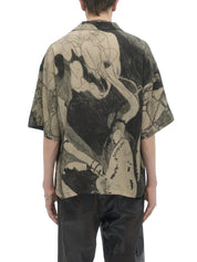 Extrovert camp collar shirt beige