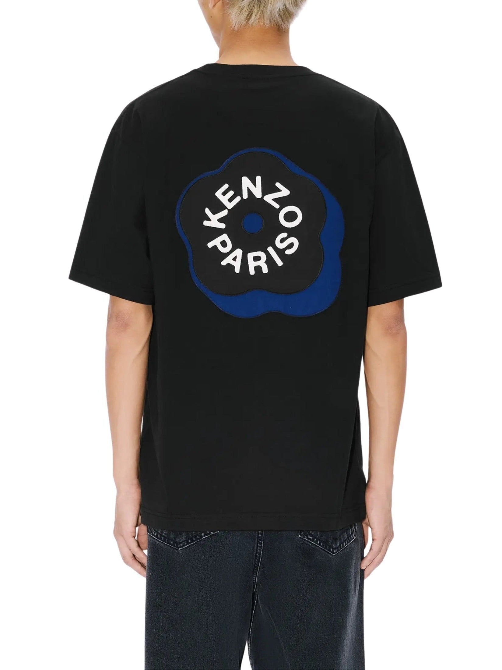 'boke flower 2.0' embroidered oversized t-shirt in cotton