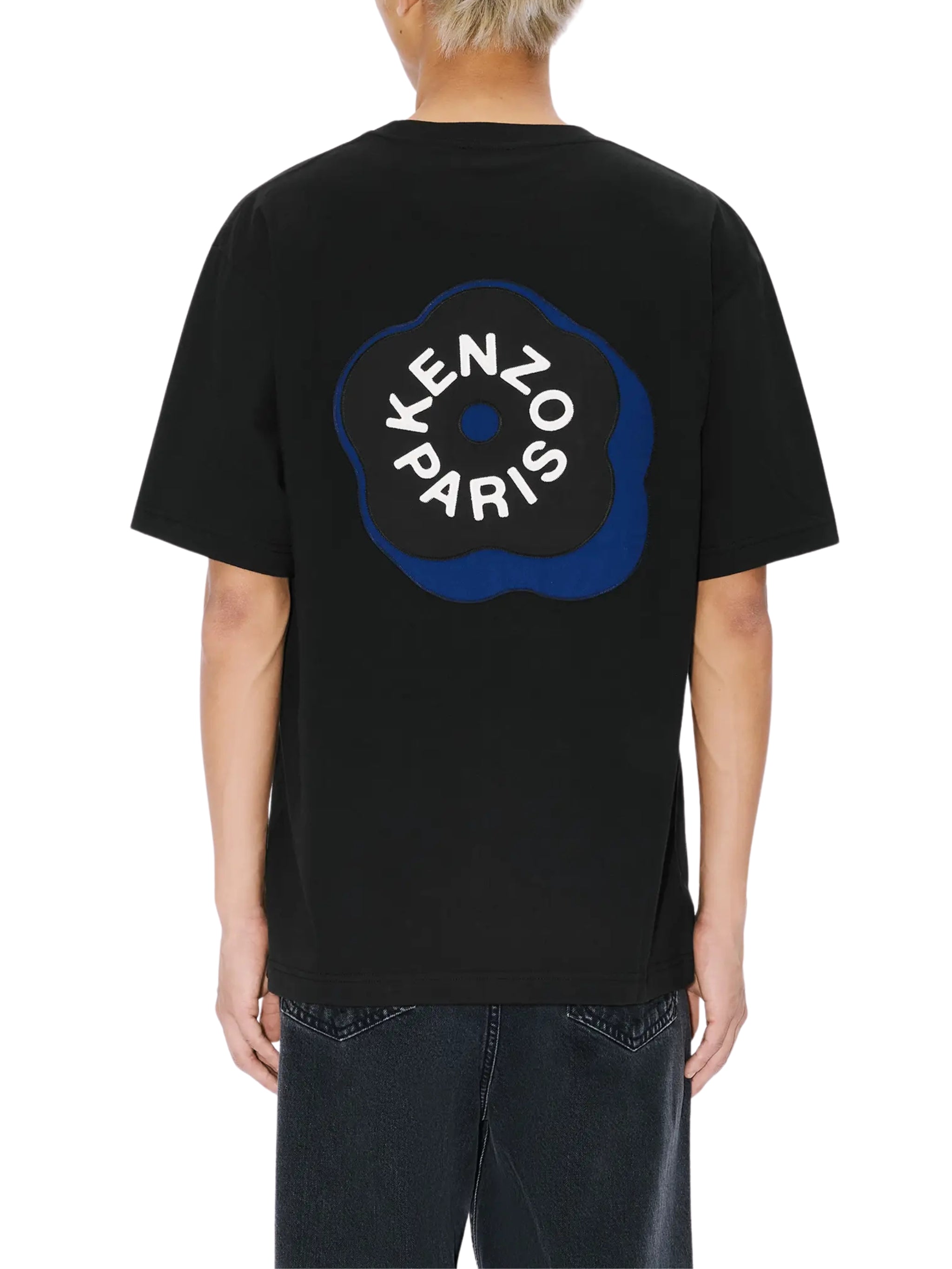 'boke flower 2.0' embroidered oversized t-shirt in cotton