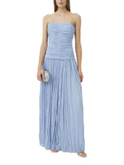 Danielle crinkle jersey bustier gown