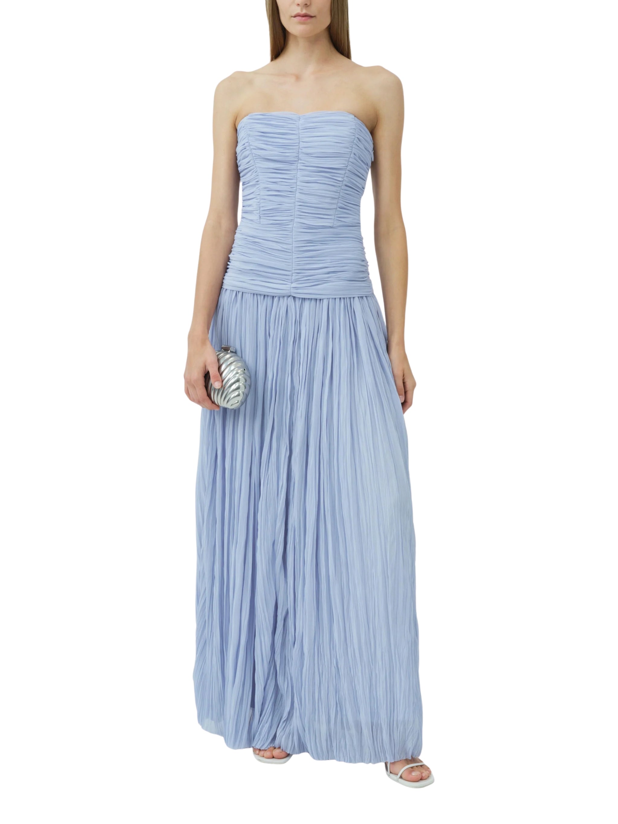 Danielle crinkle jersey bustier gown