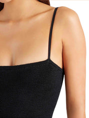 Hybrid dress - a crinkle/georgette black