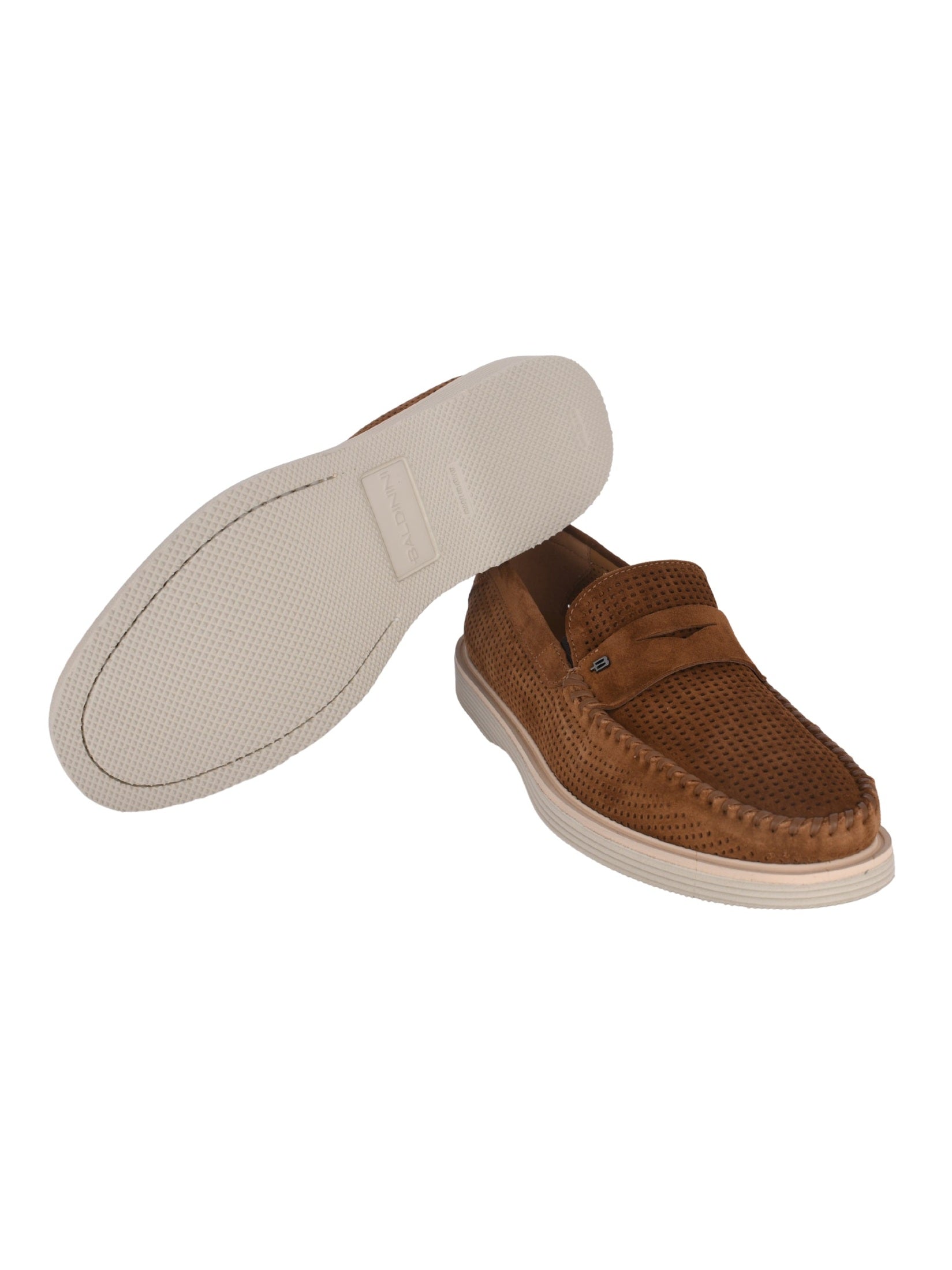 Loafer perf.s.suede brown