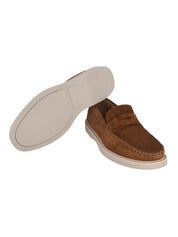 Loafer perf.s.suede brown