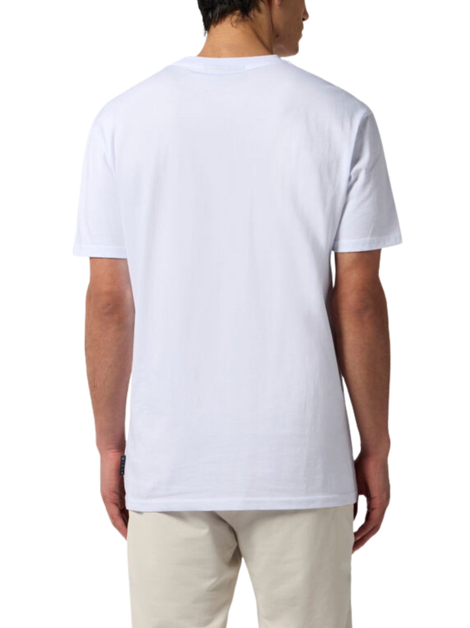 Round neck t-shirt spray hexagon