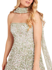 Dream garland strapless gown