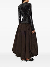 Sequins maxi bubble dress
