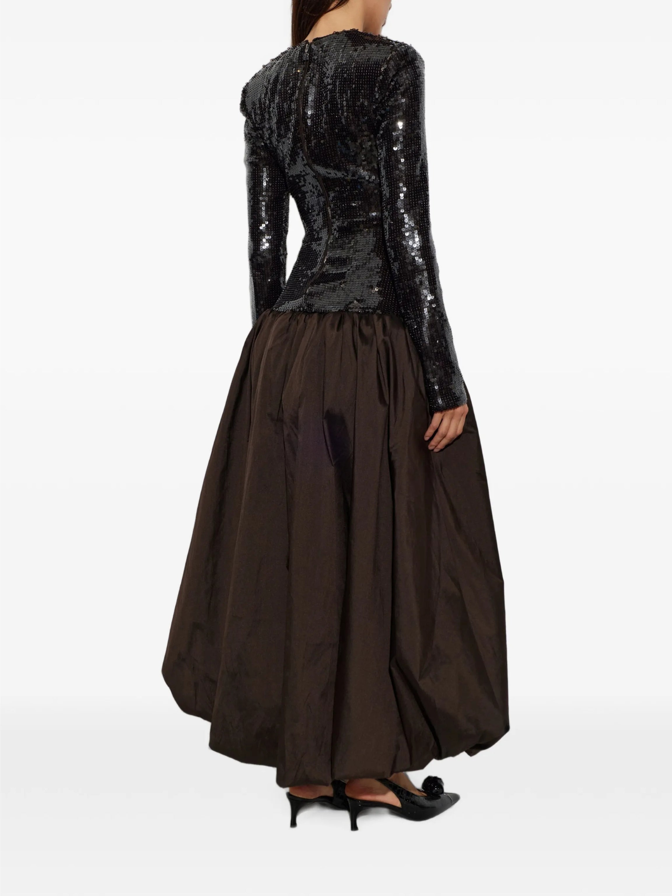 Sequins maxi bubble dress