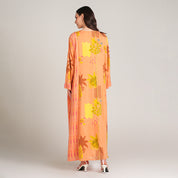 L-ORANGE MODAL DRESS WITH PRINT