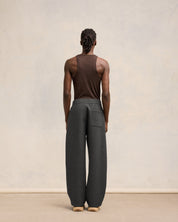 Ami Pleated Trousers Pleated trousers in bonded wool viscose canvas.