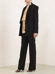 Illustration straight tux pant