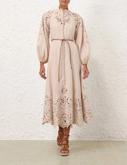 WYLIE EMBROIDERED BILLOW DRESS