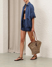 COCO EMBROIDERED DENIM SHIRT