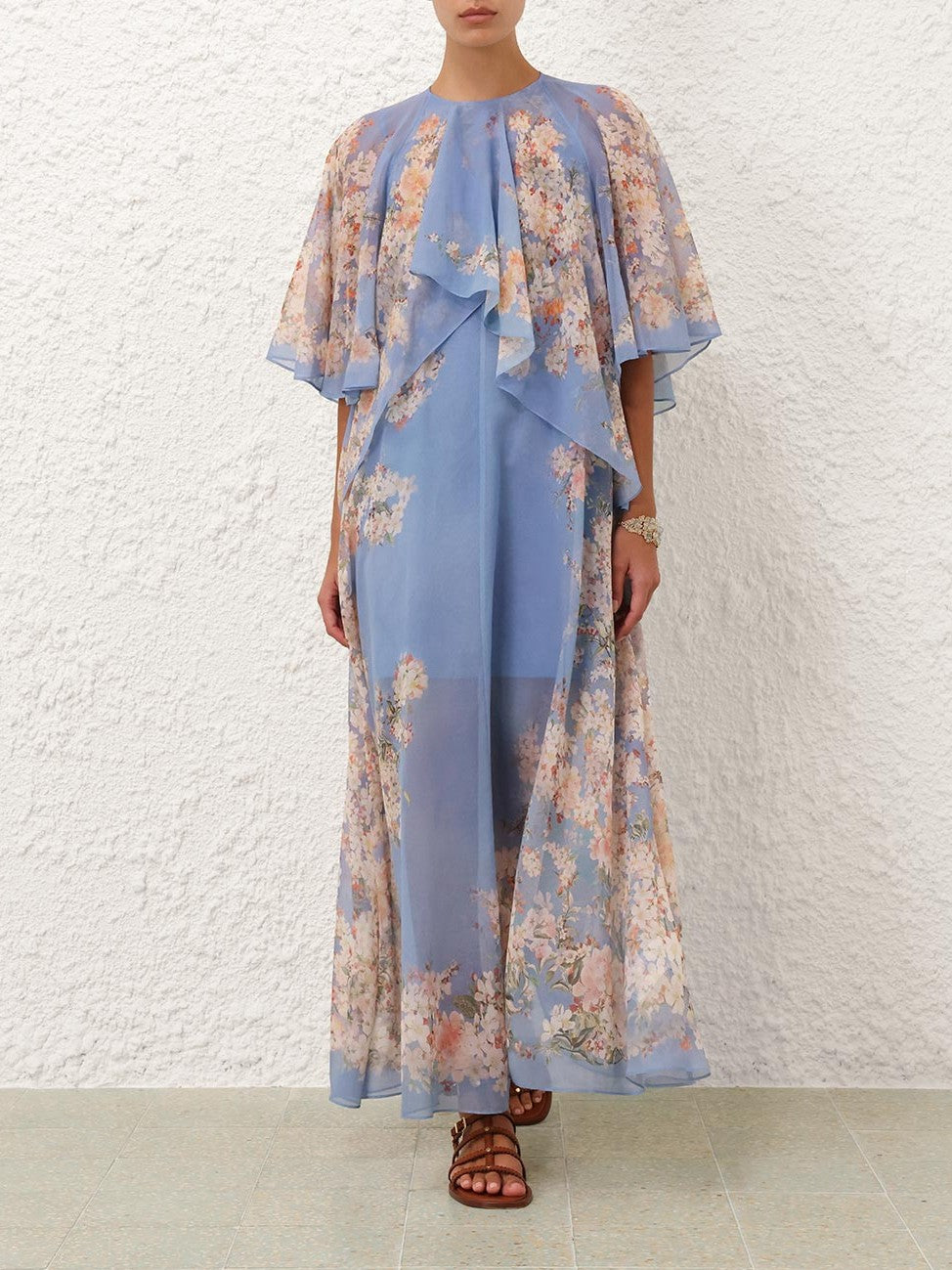 Cascadian tiered maxi dress