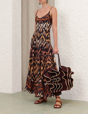 Aster midi skirt